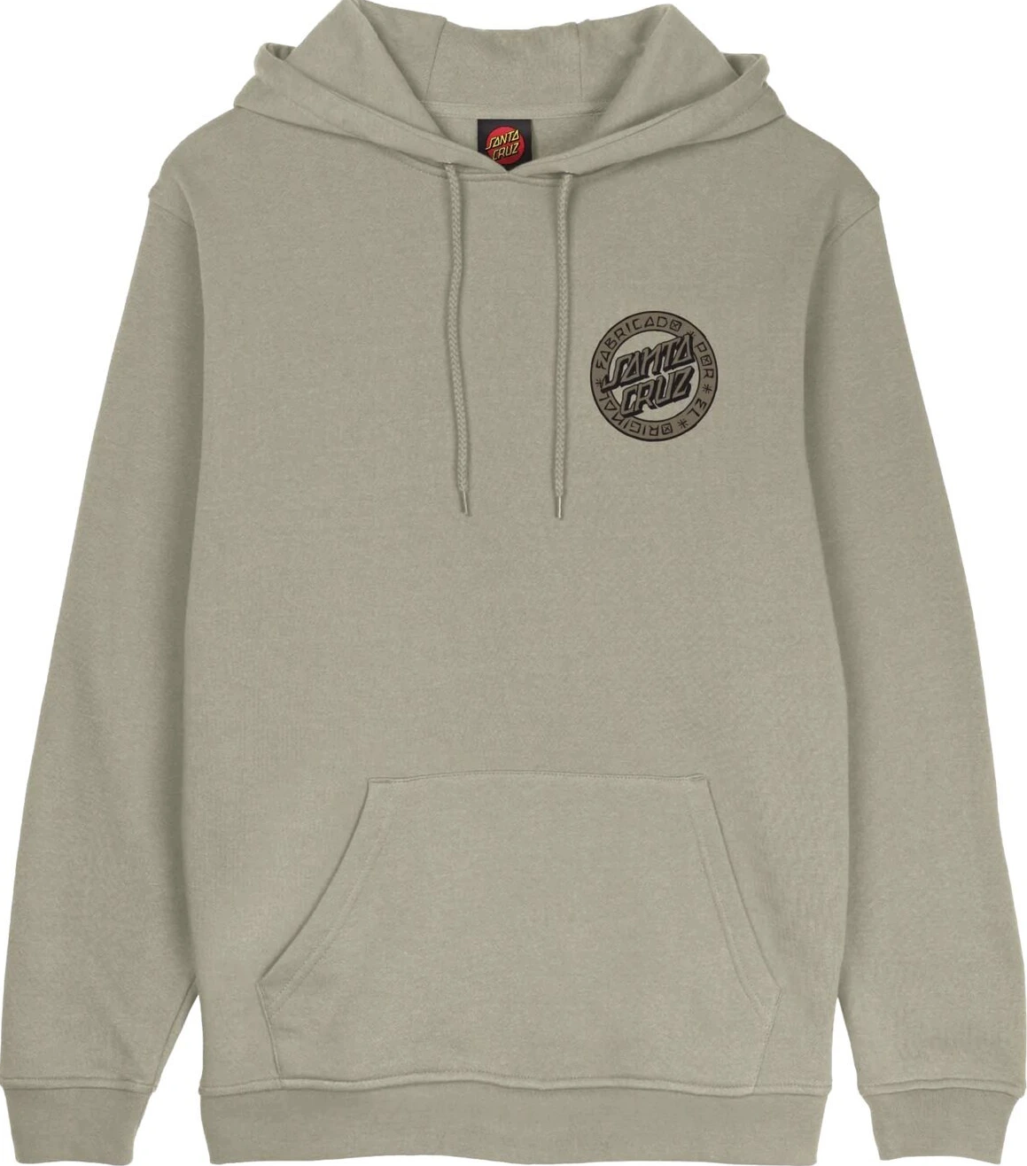 Santa Cruz Loco Dot hoodie, stone gray, S