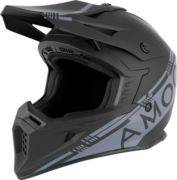 AMOQ Meteor V2 Helmet Black/Grey, XS