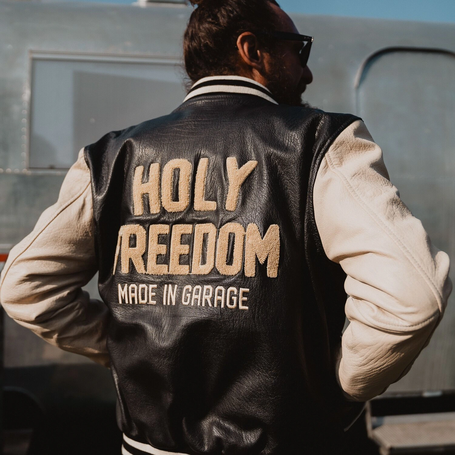Holy Freedom Varsity black jacket, XL