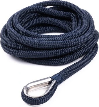 Qvarken Mooring Rope Dockline with thimble 14mm 6m navy
