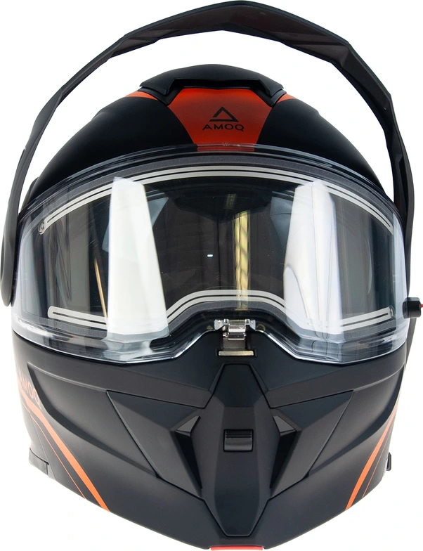 AMOQ Ballast Electric visor Helmet Black/Orange, XS