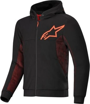 Alpinestars Hoodie Chrome Air Black/Red Fluo, S