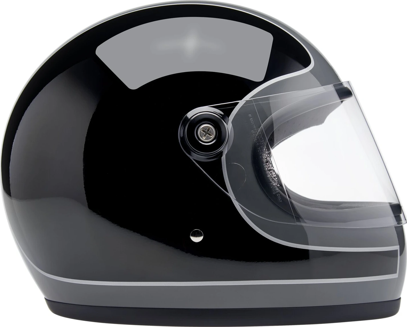 Biltwell Gringo S helmet, storm grey black tracker, XS, Gloss