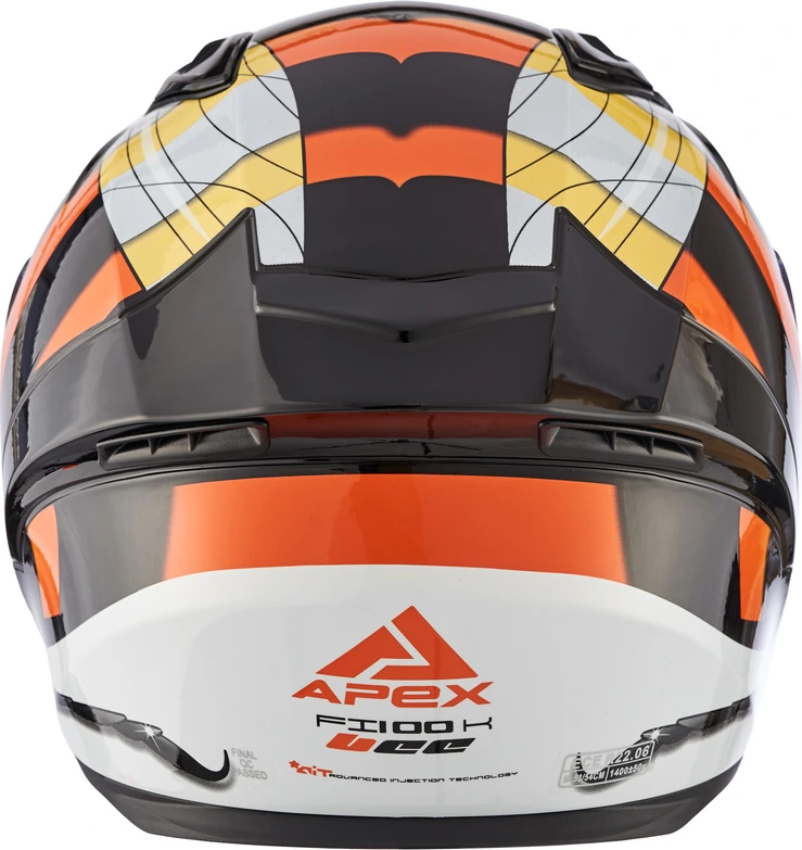 APEX Helmet FI100 Bee glossy black JNR YS 51-52 cm