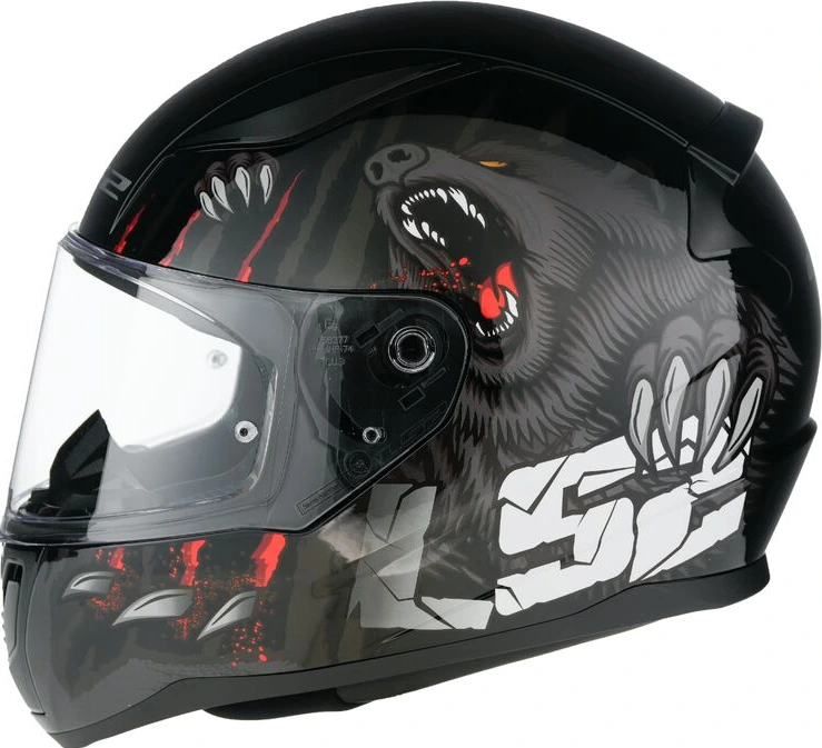 LS2 FF353 RAPID II CLAW helmet - Black, 3XL