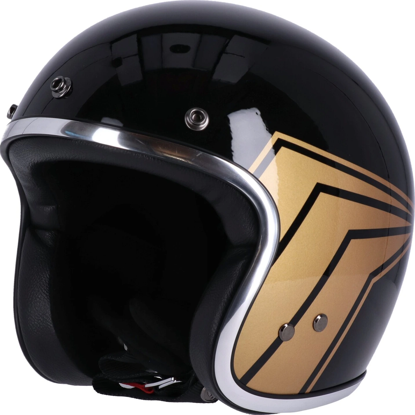 13 1/2 Skull bucket helmet, Black, L, Gloss