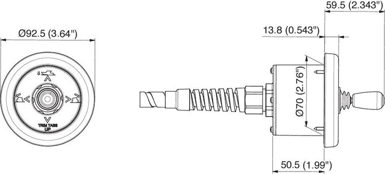 Uflex Trimtabset MTT 12-CH - Melns 309mm