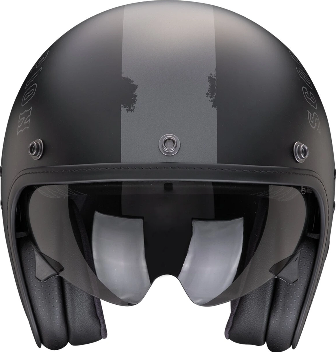 Scorpion Belfast Evo helmet, Black, silver, XS, matt