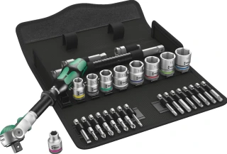 Wera Zyklop ratchet kit 29 pcs. 3/8" drive Metric sizes