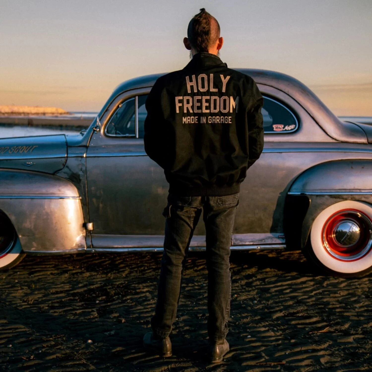 Holy Freedom Crew Bomber jacket, Black, M