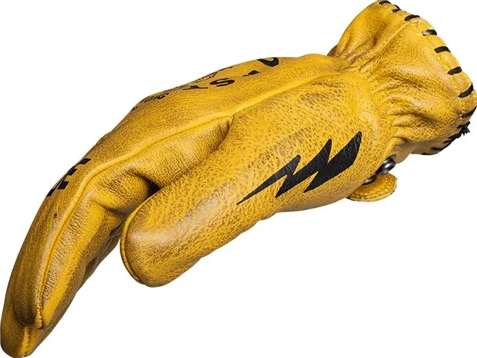 GLOVE COYOTE LEATHER YELLOW/BLACK SM