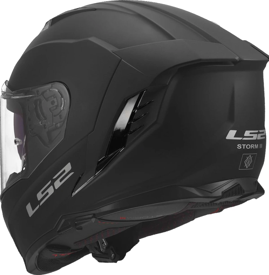 LS2 FF818 STORM III SOLID Helmet - Matt Black, S