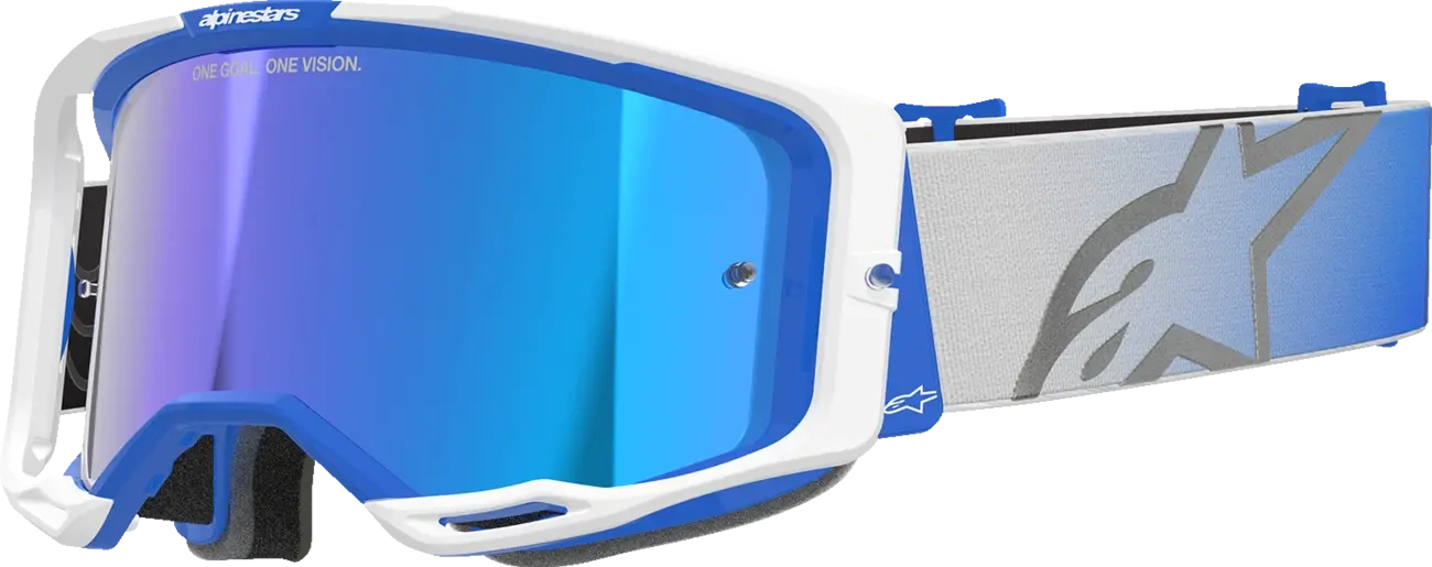 GOGGLE VISION 8 CORP BL/WT MIRROR-BLUE