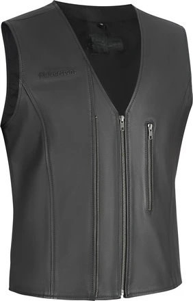 Halvarssons Leather vest Vassbo Black, S