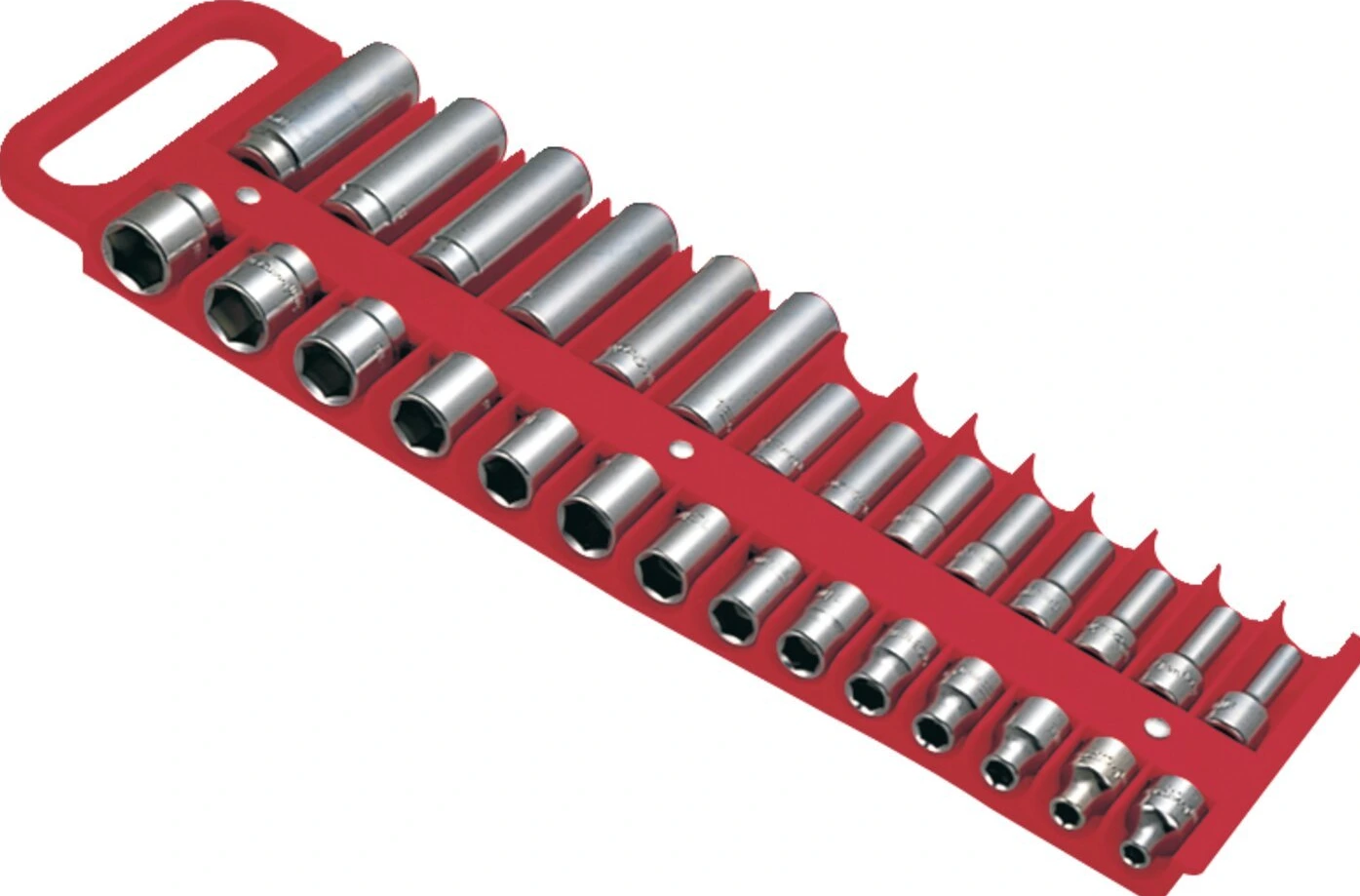 Lisle, 3/8" socket holder, Red