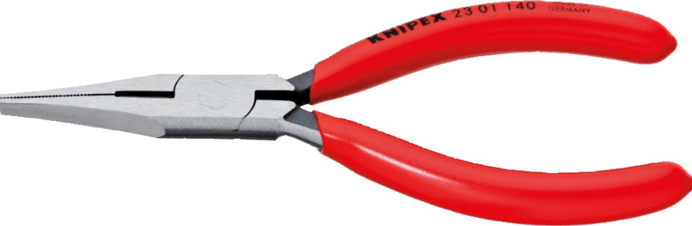 Knipex flat nose pliers with cutting edges 140mm, Black