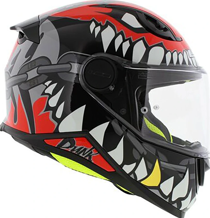 LS2 FF812 KID PUNK helmet - Grey Red, S