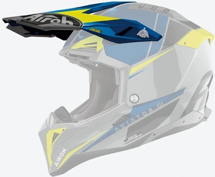 Airoh Aviator 3 Peak Push Blue Gloss