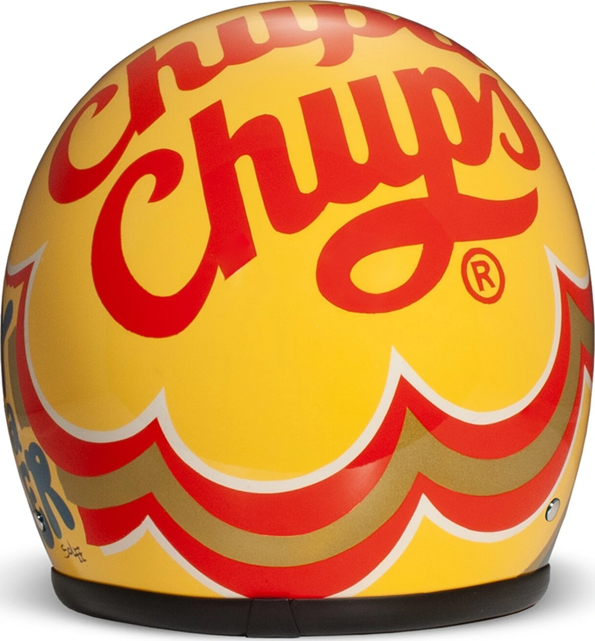 DMD Retro helmet Candy, Yellow, XS, Graphic