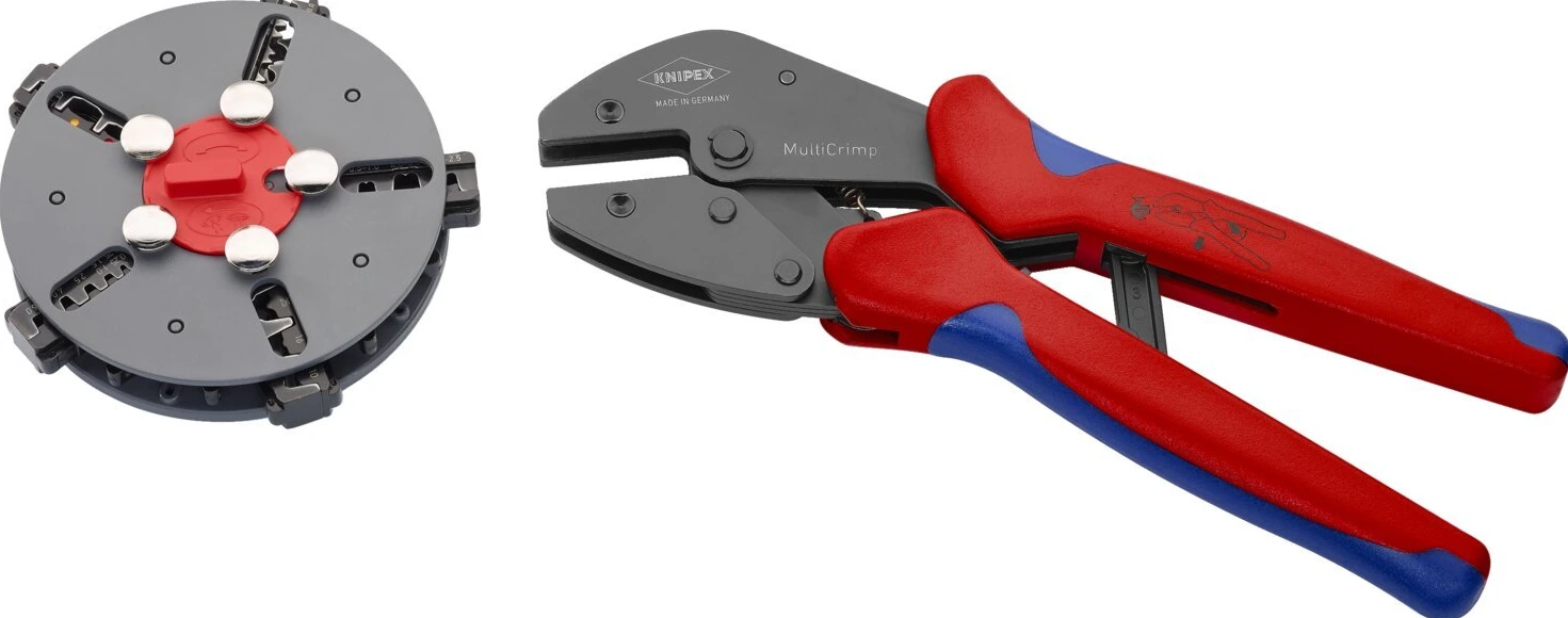 Knipex, Multicrimp pliers, Black, 250 mm