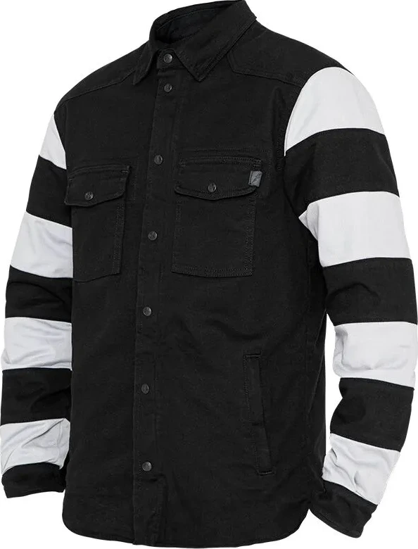 MOTOSHIRT PRISON BLACK/WHITE 5XL