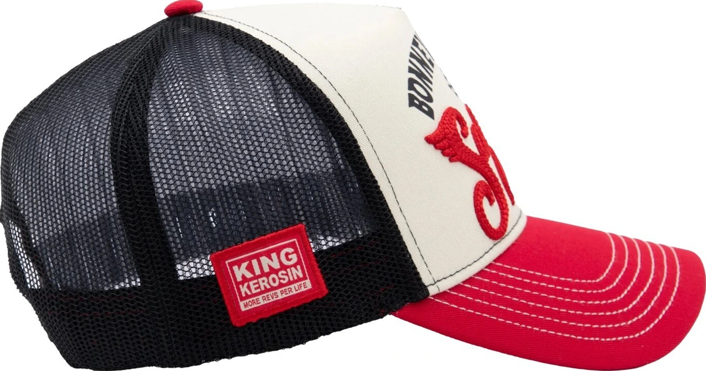 King Kerosin Salt Lake trucker cap, red, offwhite