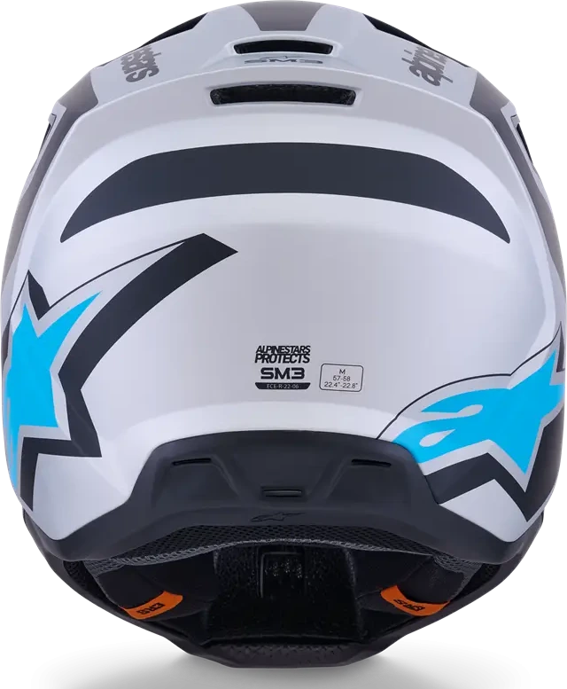 HELMET SM3 HEAT SILV/BL/BLK XS