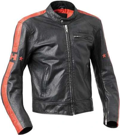 Halvarssons Leather jacket Seventy Black/red 50