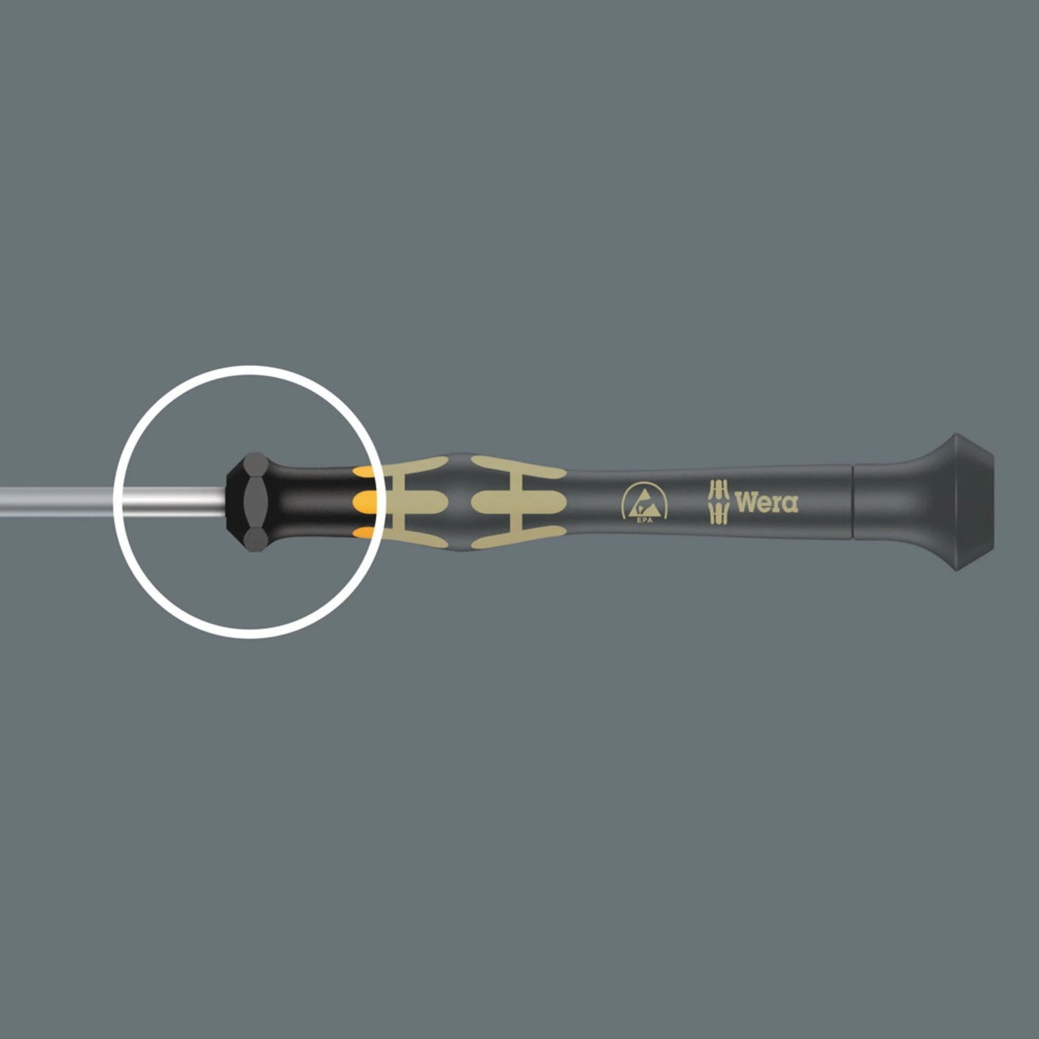 Wera ESD safe screwdriver set for electronic applications, Black
