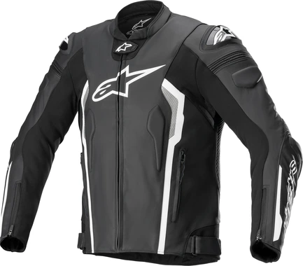 Alpinestars Leather jacket Missile v2 Black/White, 58