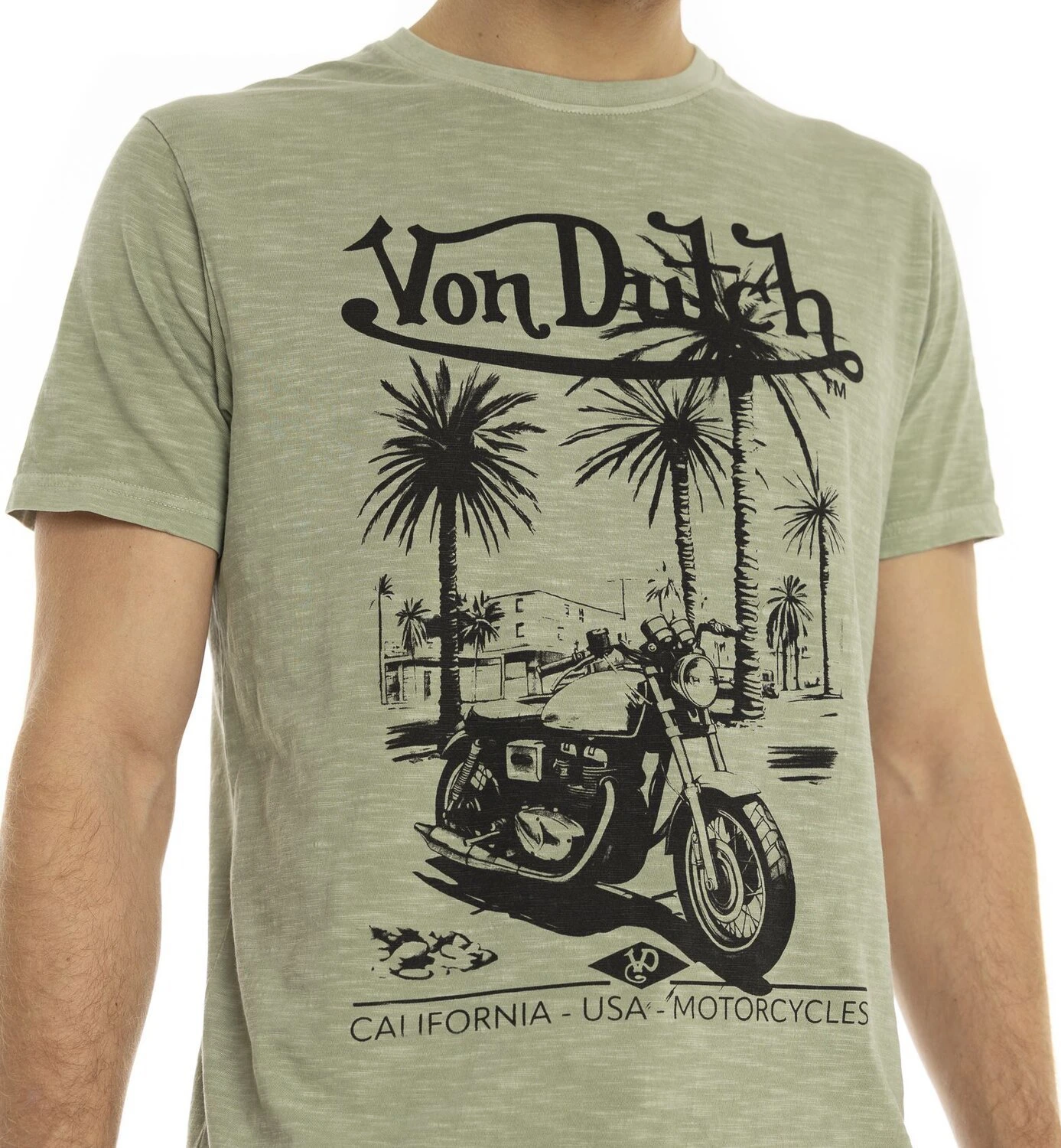 Von Dutch Socal t-shirt, olive, 2XL