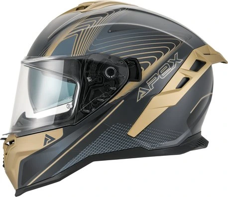 APEX Helmet FI200 Madrid black/gold S