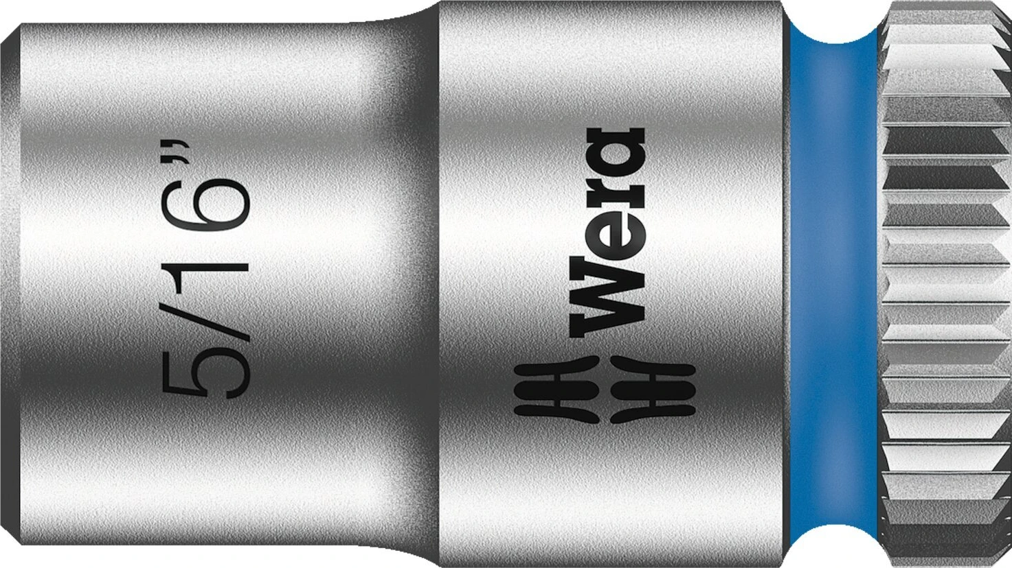 Wera Zyklop 1/4" socket - US sizes 5/16", 23 mm, Chrome