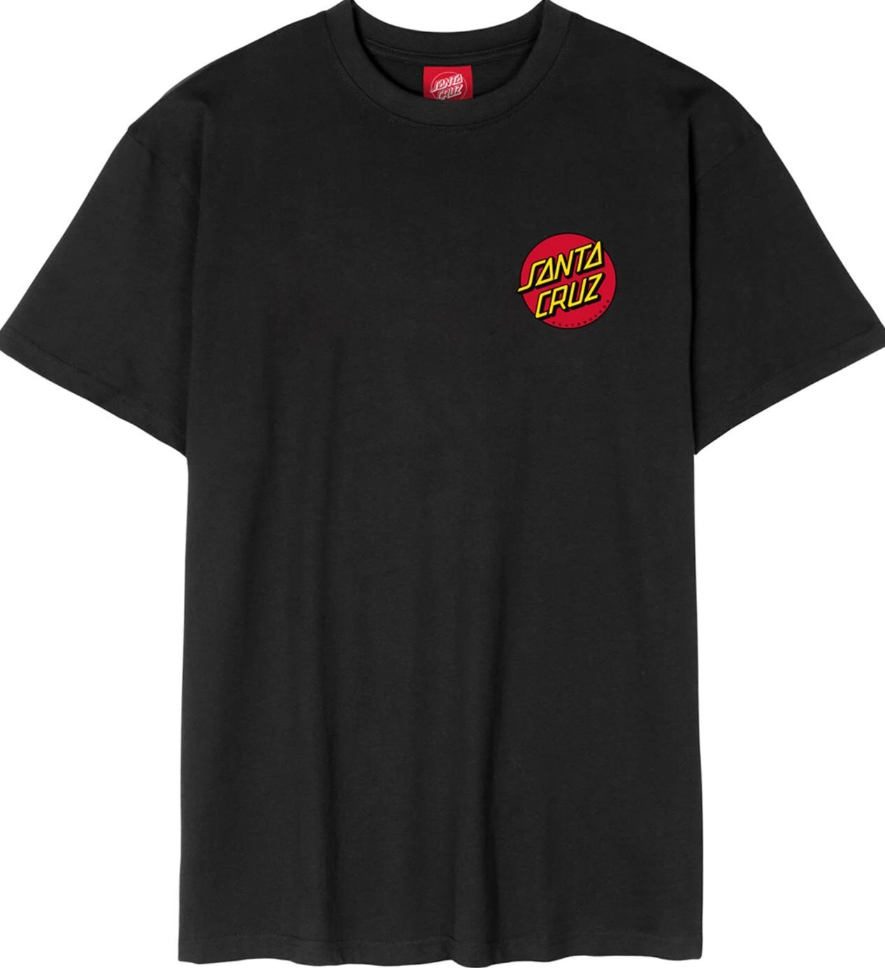 Santa Cruz Dot Chest t-shirt, Black, L
