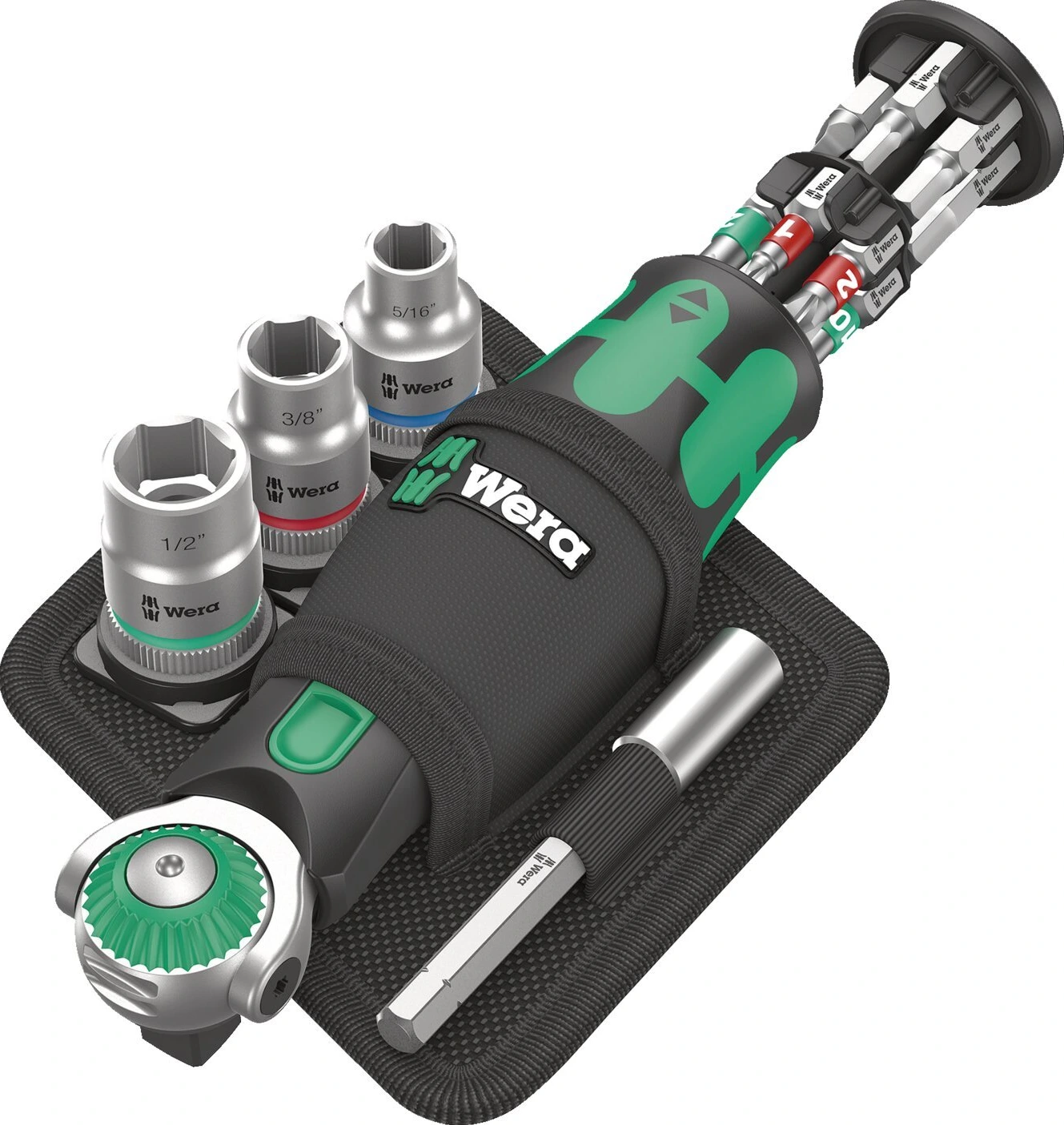 Wera, Zyklop Pocket set 2 with US sockets, Black