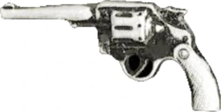 Revolver biker pin