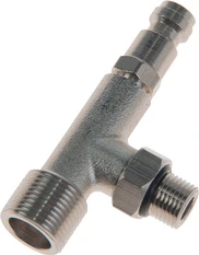 T Fitting for Multiflex OC-115U cylinder - 9/16" w. vent screw