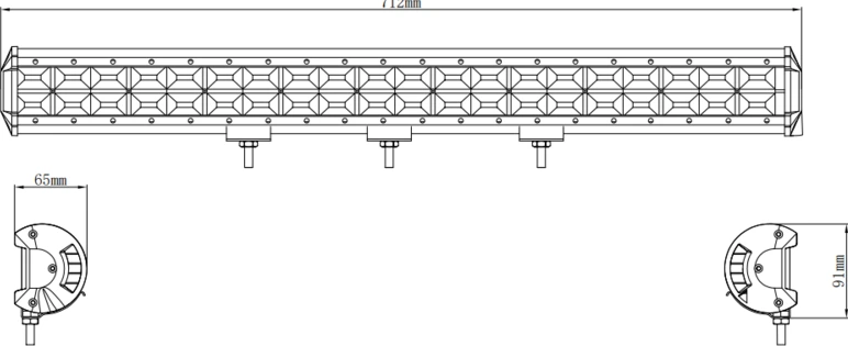 Kinwons LED stienis 10-30V 480W Plūdu