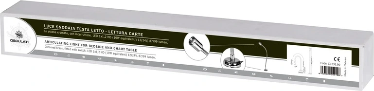 Articulating LED light 10 W 12/24 V