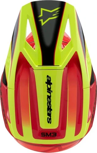 Alpinestars Helmet SM3 Youth Fray Red/Yellow Fluo/Black, YS 48-49cm