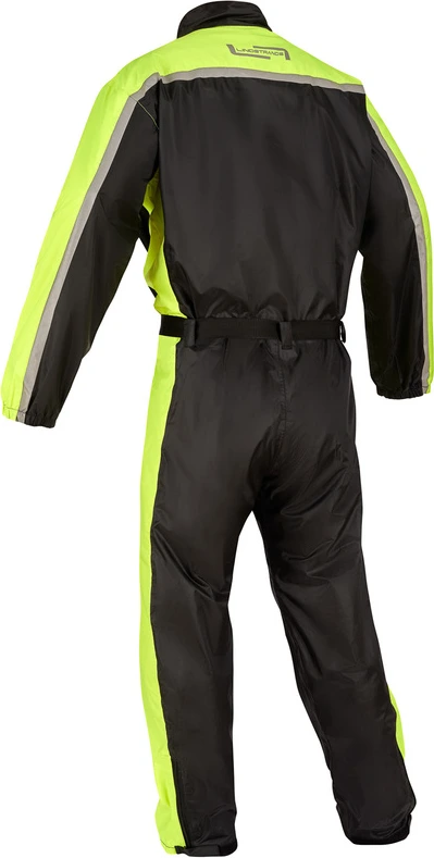 Lindstrands rain suit Sidvallen one piece Black/HV yellow, XS