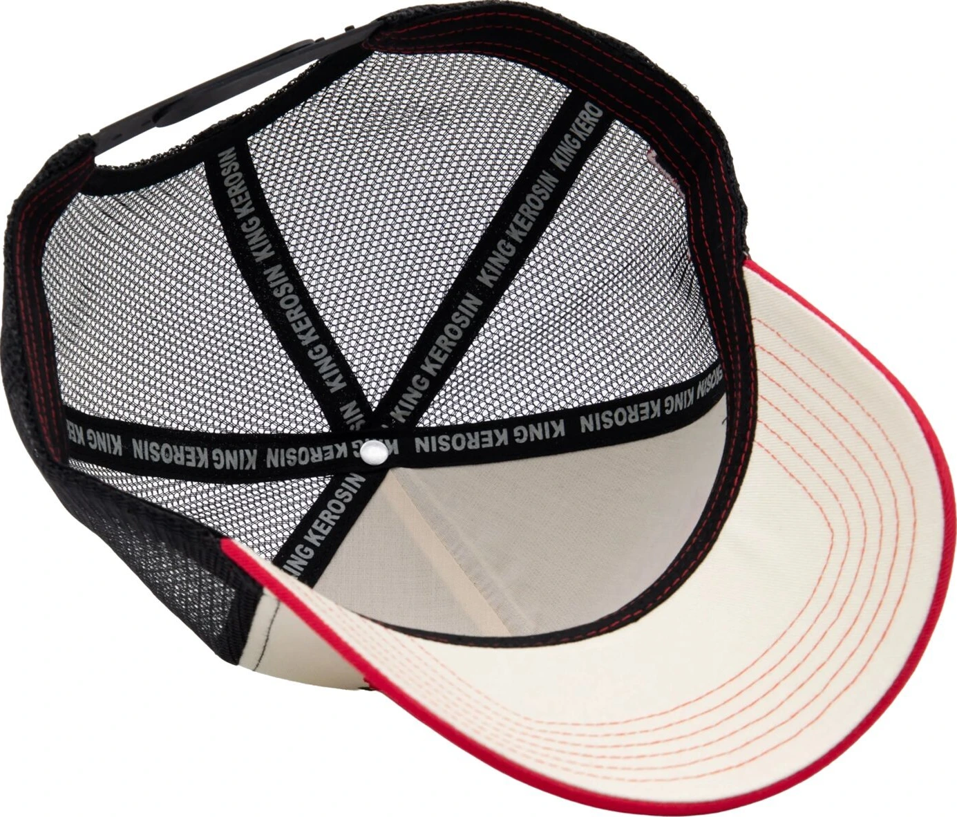 King Kerosin Salt Lake trucker cap, red, offwhite