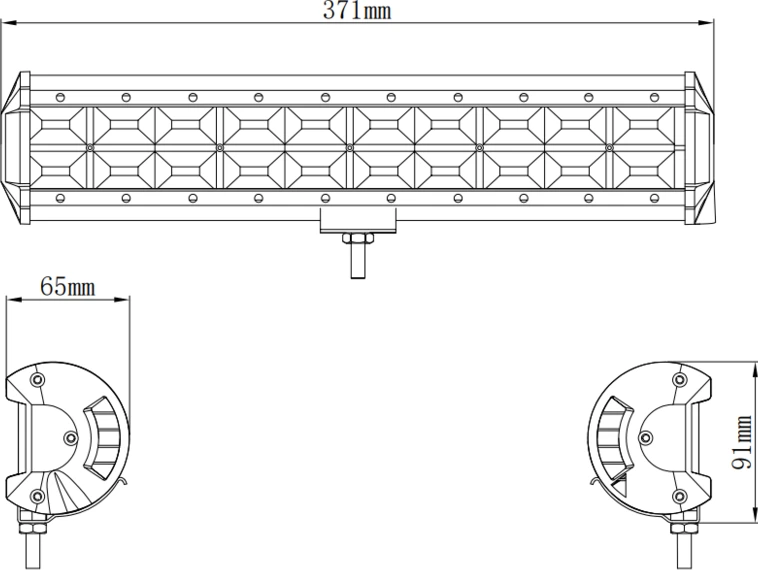 Kinwons Led Bar 10-30V 240W Flood