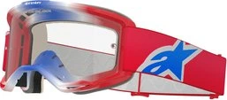 Alpinestars Goggle Vision 5 CORP Red/ WHITE BLUE Clear