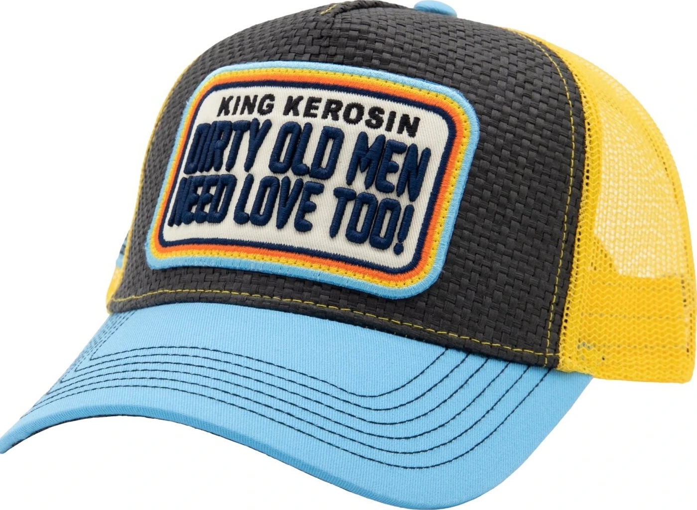 King Kerosin Dirty Old Men trucker cap, Yellow