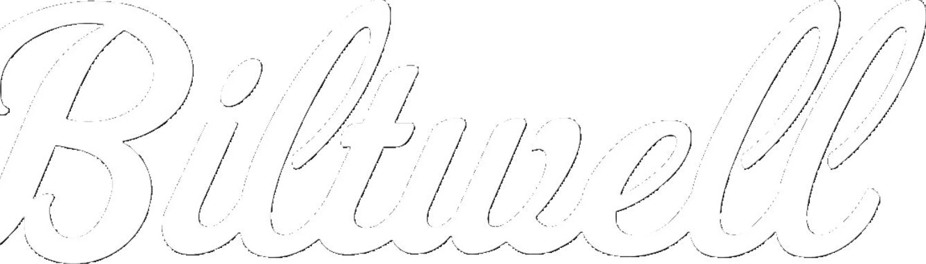 Biltwell Script sticker white 12"