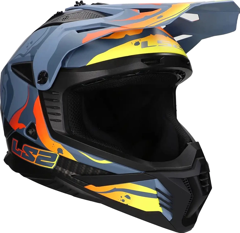 LS2 MX708 FAST II WASH helmet - XL, Matt Dark Grey