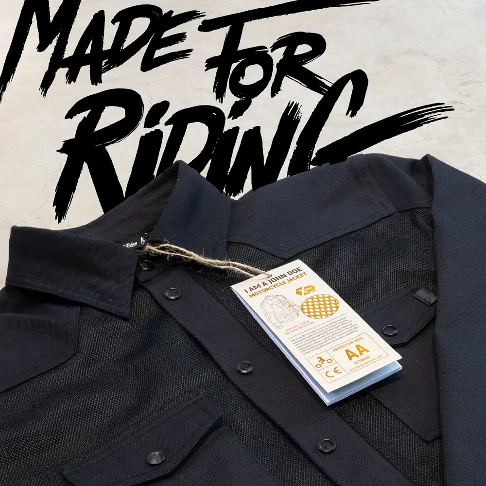 MOTOSHIRT AERO MESH BLACK SM