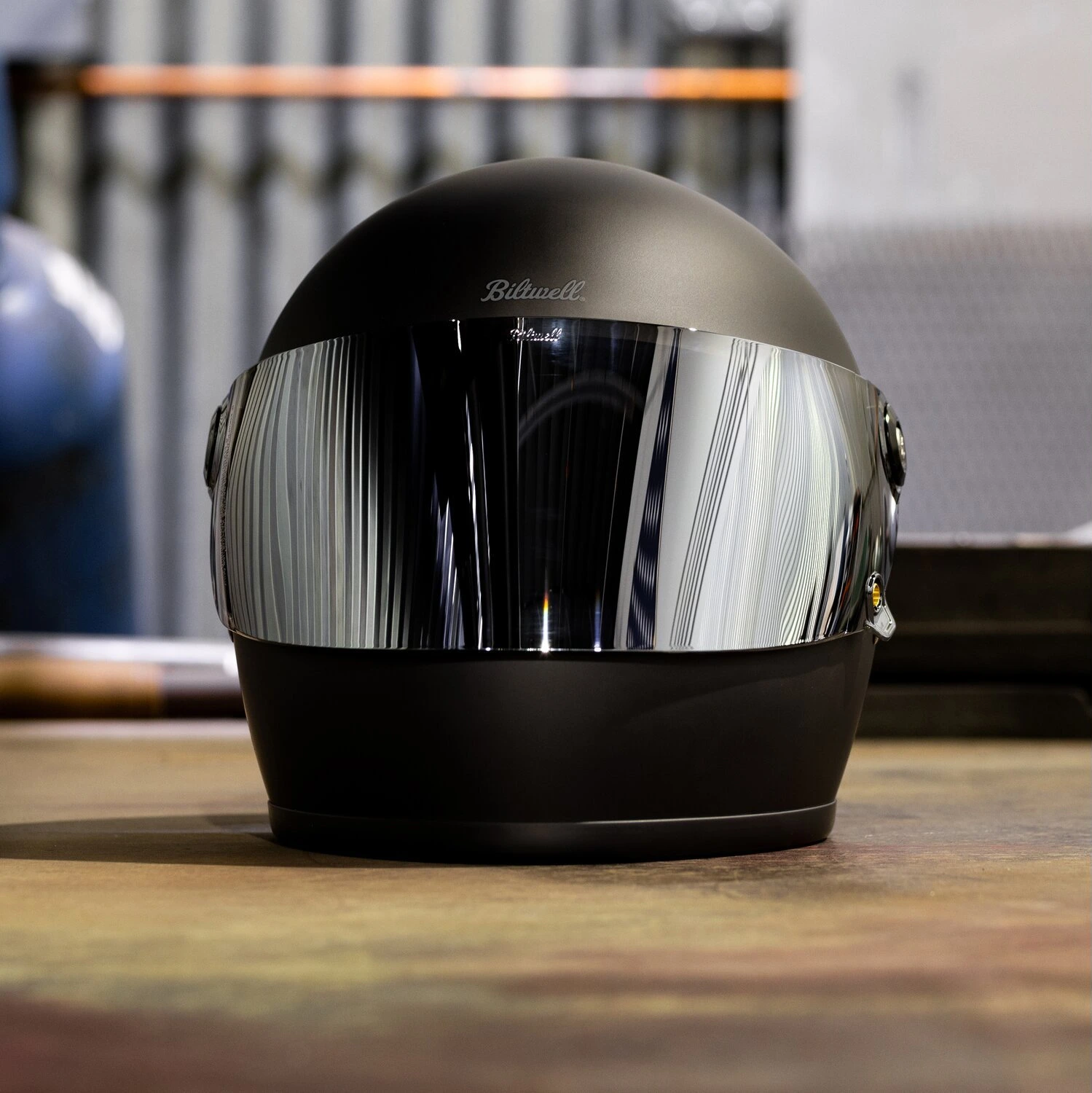 Biltwell Gringo / S / SV 22.06 shield chrome mirror, Silver