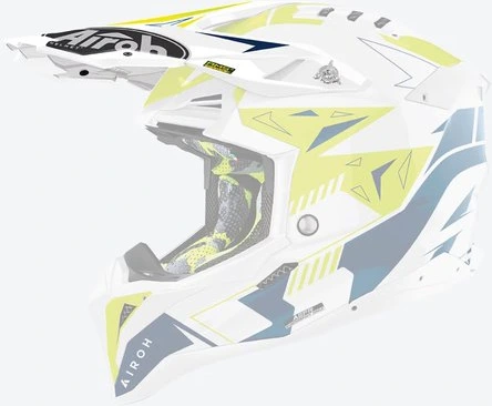 Airoh Aviator 3 Peak Spin Yellow/Blue Gloss